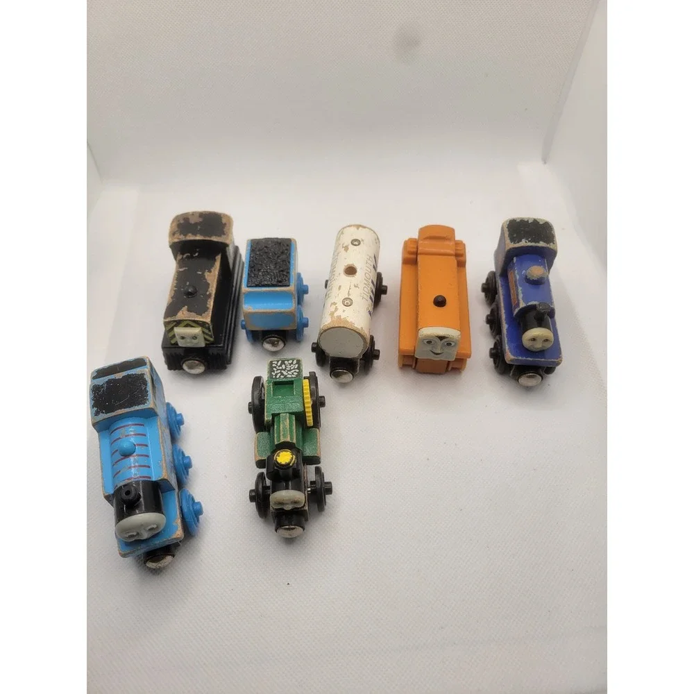 Thomas & Friends Wooden Railway Lot 7pc Thomas Mavis Sir Handel Trevor Terence